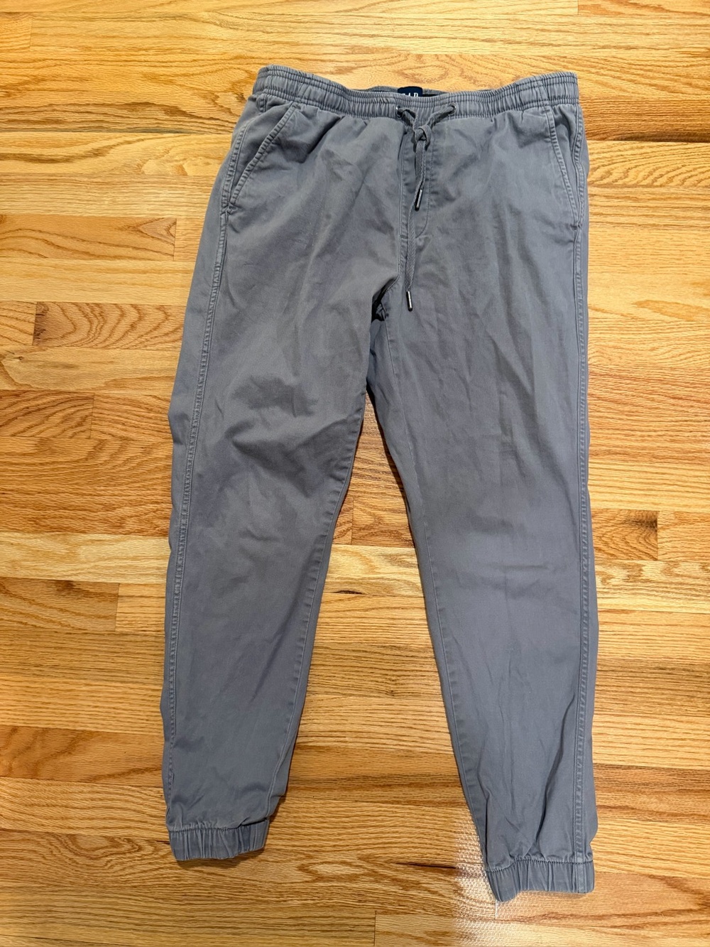 Gap Men’s Gray Cotton Stretch Pull-On Jogger Pants Size M